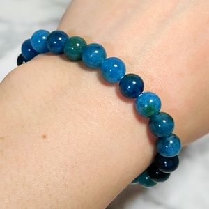 Blue Apatite Stone Bracelet